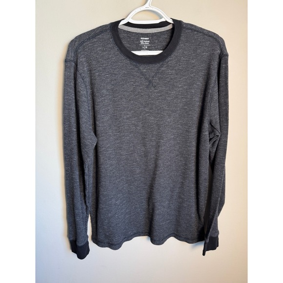 Old Navy Other - Old Navy Mens Charcoal Gray Waffle Knit Thermal Shirt Large Gorpcore Basics